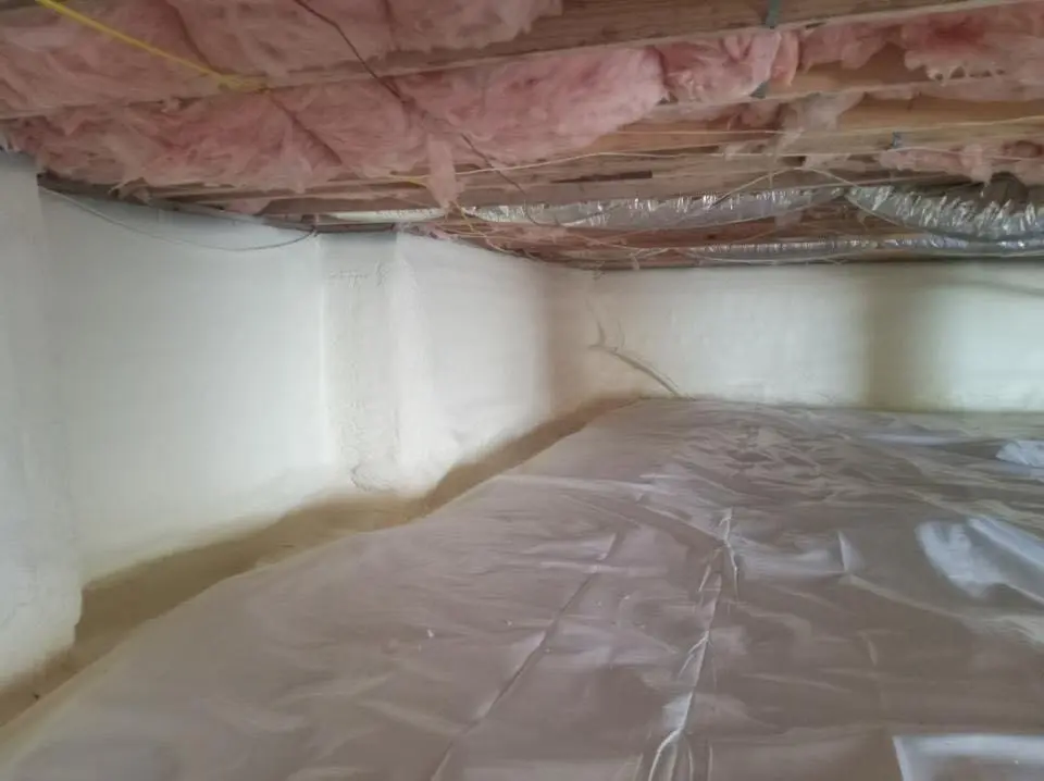 Crawl space encapsulation with closed-cell spray foam for Metal Roof Coating in Hawthorne